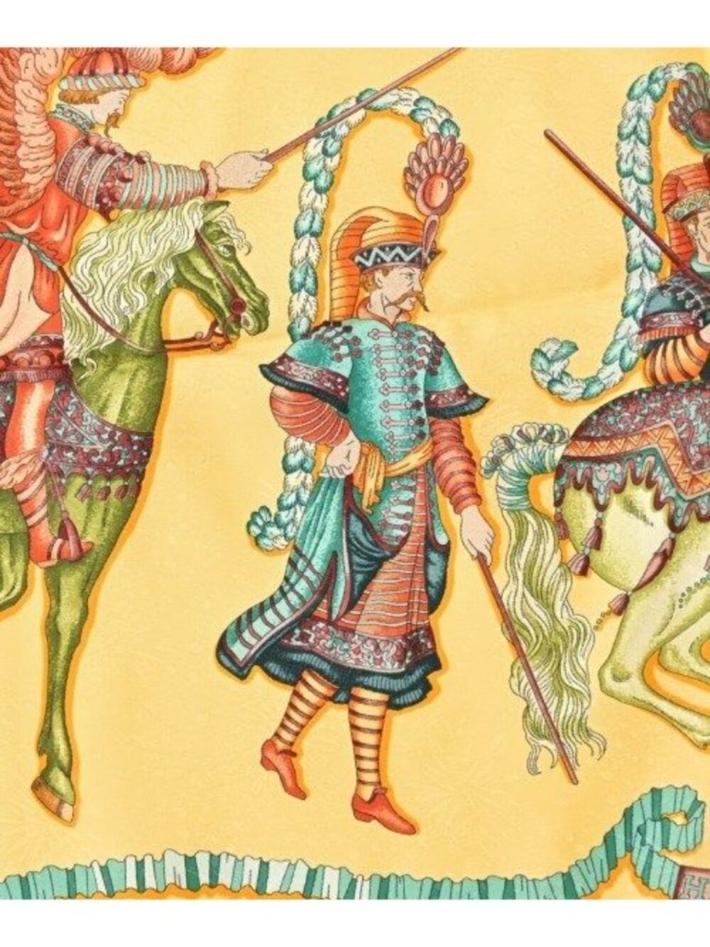 Hermes Bandana Scarf Yellow - Picture 3 of 6